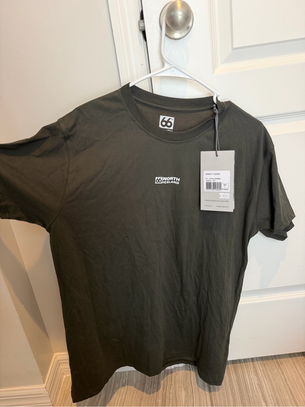 66° North Men's Olive/black Green T-Shirt
